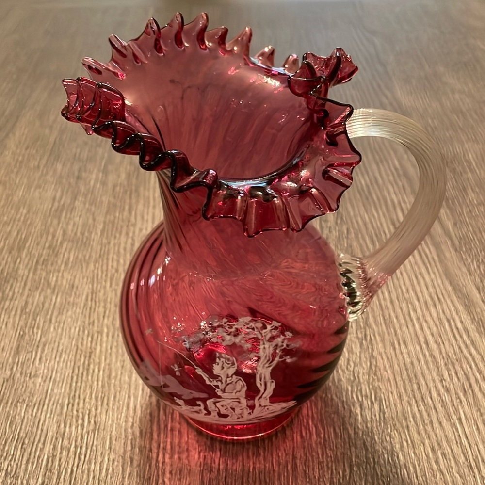 Fenton decorative pitcher